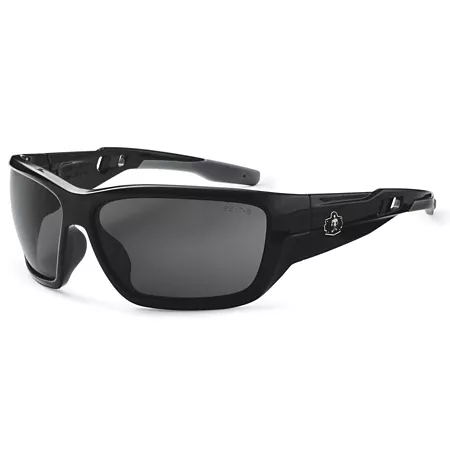 Ergodyne Skullerz Baldr Safety Glasses/Sunglasses Black Frame Smoke Lens Safety Glasses