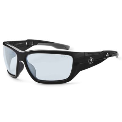 Ergodyne Skullerz Baldr Safety Glasses/Sunglasses, Black Frame, Indoor/Outdoor Lenses