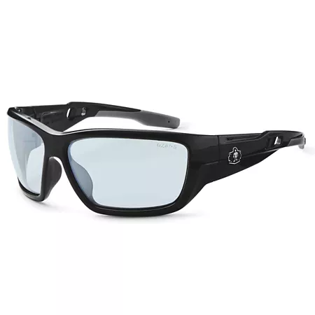 Ergodyne Skullerz Baldr Safety Glasses/Sunglasses Black Frame Indoor/Outdoor Lens Safety Glasses