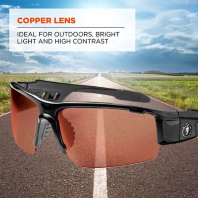 Image showing  Skullerz Dagr Safety Glasses/Sunglasses, Black Frame