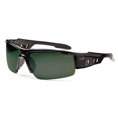 Ergodyne Skullerz Dagr Safety Glasses/Sunglasses, Black Frame, Polarized G15 Lenses