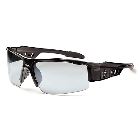 Ergodyne Skullerz Dagr Safety Glasses/Sunglasses, Black Frame, Anti-Fog In/Outdoor Lenses