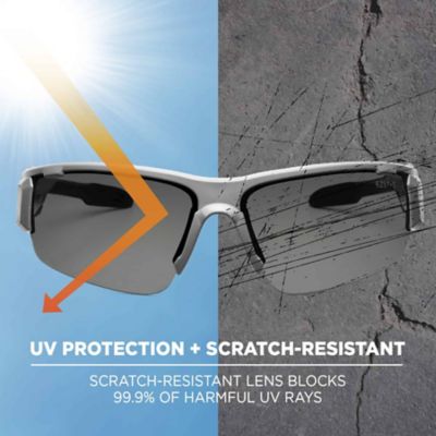 Image showing  Dagr Safety Glasses/Sunglasses, Matte Gray, Polarized Smoke Lens