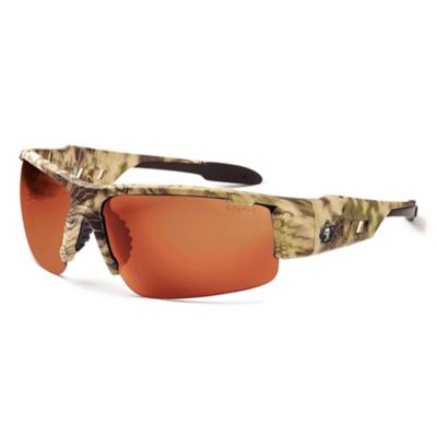 Ergodyne Skullerz Dagr Safety Glasses/Sunglasses, Kryptek Highlander Frame, Polarized Copper Lenses -  52321