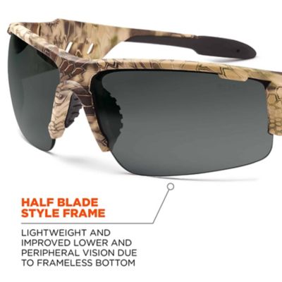 Image showing 8 th Skullerz Dagr Safety Glasses/Sunglasses, Kryptek Highlander Frame, Polarized Smoke Lens