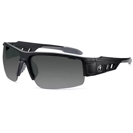 Skullerz Dagr Safety Glasses/Sunglasses Matte Black Smoke Lens Safety Glasses