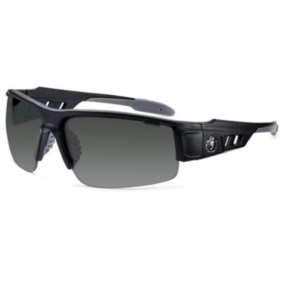 Skullerz Dagr Safety Glasses/Sunglasses, Matte Black, Anti-Fog Smoke Lens