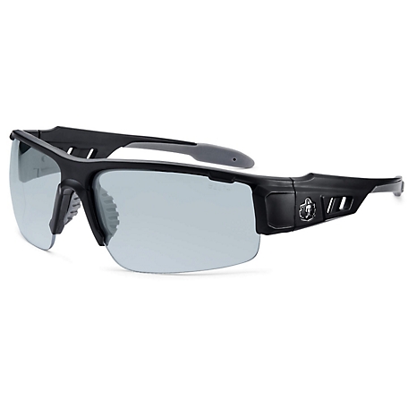 Skullerz Dagr Safety Glasses/Sunglasses, Matte Black, Indoor/Outdoor Lens