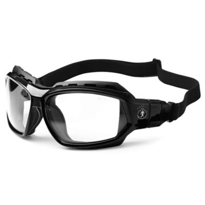 Image showing  Loki Safety Glasses/Sunglasses, Black Frame, Anti-Fog Clear Lens