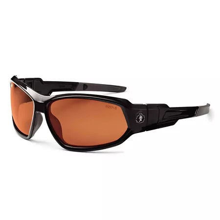 Skullerz Loki Safety Glasses/Sunglasses Black Copper Polarized Lens Safety Glasses