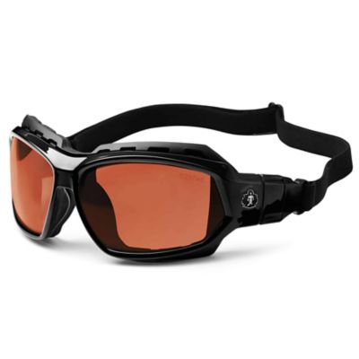 Image showing  Loki Safety Glasses/Sunglasses, Black Frame, Polarized Copper Lens