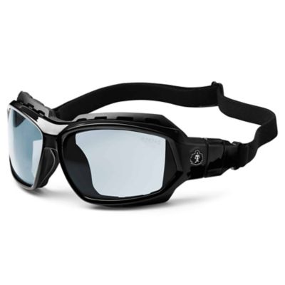 Image showing  Loki Safety Glasses/Sunglasses, Black Frame, Indoor/Outdoor Anti-Fog Clear Lens