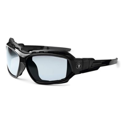 Image showing  Loki Safety Glasses/Sunglasses, Black Frame, Indoor/Outdoor Anti-Fog Clear Lens
