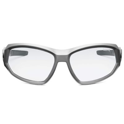 Image showing 2 th Skullerz Loki Safety Glasses/Sunglasses, Matte Gray Frame, Anti-Fog Clear Lens