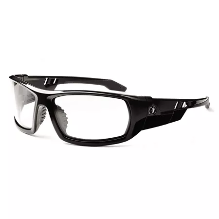 Ergodyne Skullerz Odin Safety Glasses/Sunglasses Black Frame Clear Lens Safety Glasses