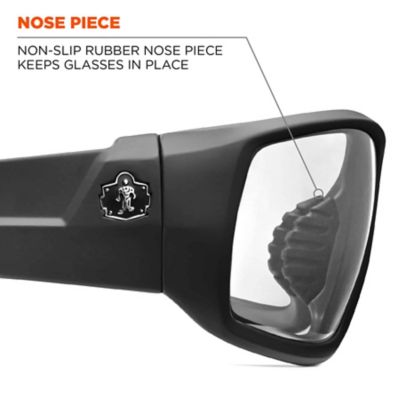 Image showing 6 th Ergodyne Skullerz Odin Safety Glasses/Sunglasses, Black Frame, Clear Lens