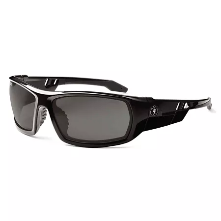 Ergodyne Skullerz Odin Safety Glasses/Sunglasses Black Frame Smoke Lens Safety Glasses