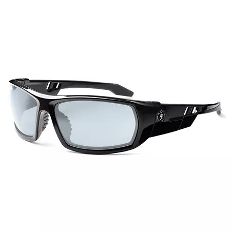 Ergodyne Skullerz Odin Safety Glasses/Sunglasses Black Frame Indoor/Outdoor Lens Safety Glasses