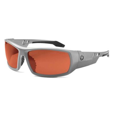 Ergodyne Skullerz Odin Safety Glasses/Sunglasses, Matte Gray Frame, Polarized Copper Lens