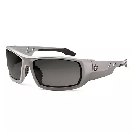 Ergodyne Skullerz Odin Safety Glasses/Sunglasses Matte Gray Frame Smoke Lens Safety Glasses