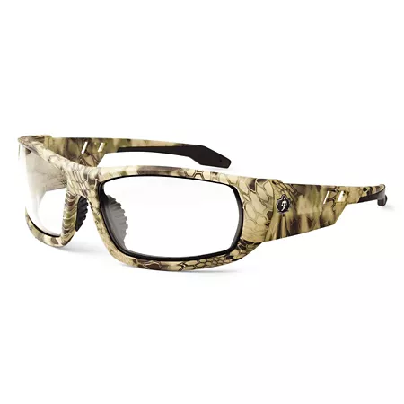 Ergodyne Skullerz Odin Safety Glasses/Sunglasses Kryptek Highlander Frame Clear Lens Safety Glasses