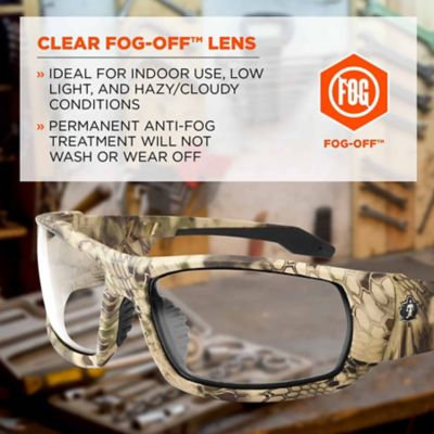 Image showing  Odin Safety Glasses/Sunglasses, Kryptek Highlander Frame, Anti-Fog Clear Lens