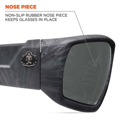 Image showing 6 th Ergodyne Skullerz Odin Safety Glasses/Sunglasses, Kryptek Highlander Frame, Smoke Lens