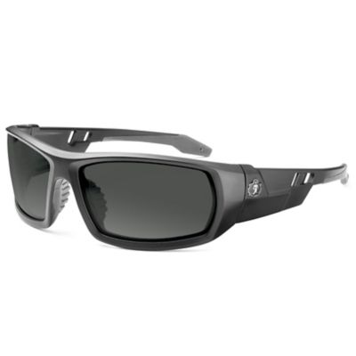 Ergodyne Skullerz Odin Safety Glasses/Sunglasses, Matte Black Frame, Smoke Lenses