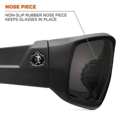 Image showing  Skullerz Odin Safety Glasses/Sunglasses, Matte Black Frame, Smoke Lens