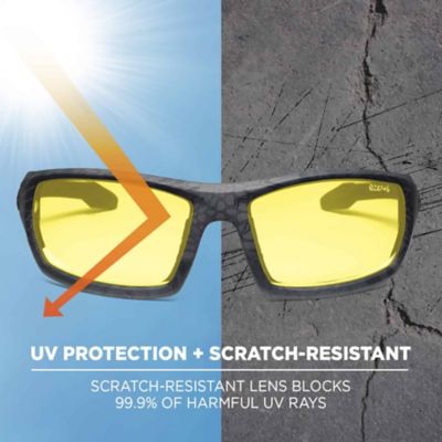 Image showing  Odin Safety Glasses/Sunglasses, Kryptek Typhon Frame, Yellow Lens