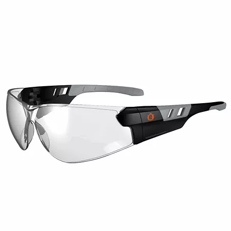 Skullerz Saga Frameless Safety Glasses/Sunglasses Matte Black Inner/Outer Lens Safety Glasses