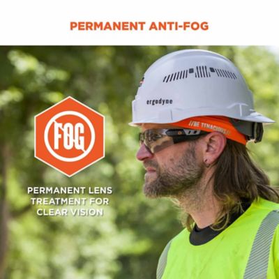 Image showing  Saga Frameless Safety Glasses/Sunglasses, Matte Black Frame, Indoor/Outdoor Lens