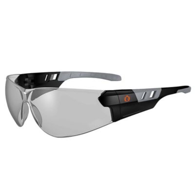 Skullerz Saga Frameless Safety Glasses/Sunglasses, Matte Black, Anti-Fog Indoor/Outdoor Lens