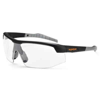 Skullerz Skoll Safety Glasses/Sunglasses, Matte Black, Clear Lens