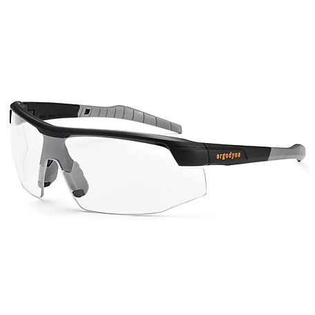 Skullerz Skoll Safety Glasses/Sunglasses, Matte Black, Anti-Fog Clear Lens
