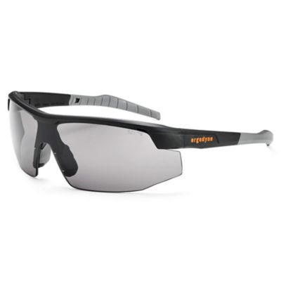Skullerz Skoll Safety Glasses/Sunglasses, Matte Black, Anti-Fog Smoke Lens