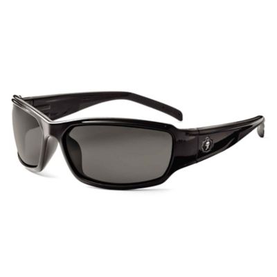 Skullerz Thor Safety Glasses/Sunglasses, Black, Smoke Lens
