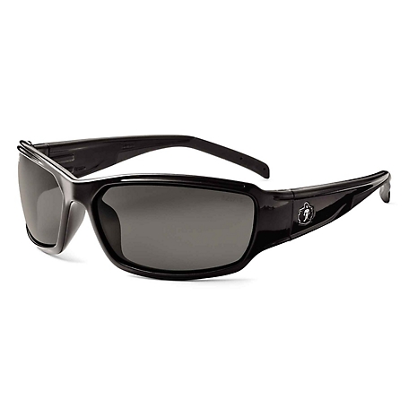 Skullerz Thor Safety Glasses/Sunglasses, Black, Anti-Fog Smoke Lens