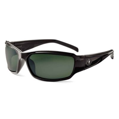Skullerz Thor Safety Glasses/Sunglasses, Black, Polarized G15 Lens