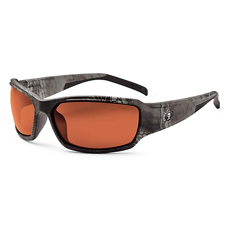 Skullerz Thor Safety Glasses/Sunglasses, Typhon, Polarized Copper Lens