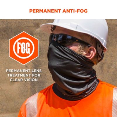 Image showing  Vali Frameless Safety Glasses/Sunglasses, Matte Black Frame, Anti-Fog Smoke Lens