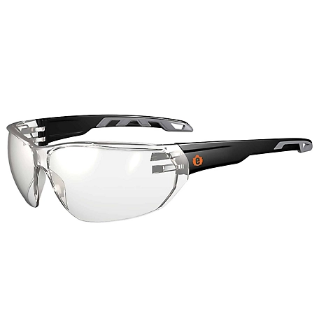 Skullerz Vali Frameless Safety Glasses/Sunglasses, Matte Black, Indoor/Outdoor Lens