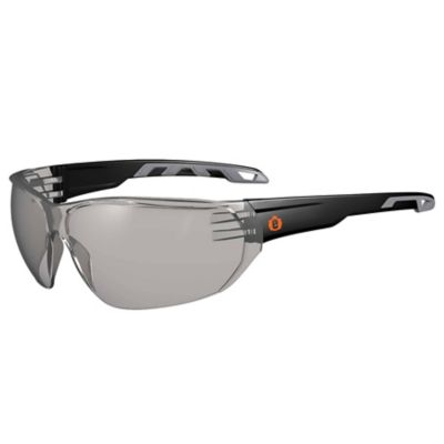 Skullerz Vali Frameless Safety Glasses/Sunglasses, Matte Black, Anti-Fog Indoor/Outdoor Lens