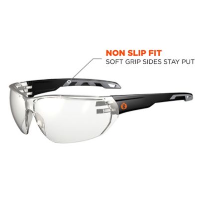 Image showing  Vali Frameless Safety Glasses/Sunglasses, Matte Black Frame, Anti-Fog Indoor/Outdoor Lens