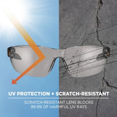 Image showing  Vali Frameless Safety Glasses/Sunglasses, Matte Black Frame, Anti-Fog Indoor/Outdoor Lens