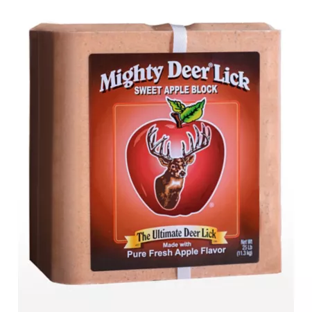 Mighty Deer Lick Sweet Apple Deer Attractant 25 lb Block Game Attractants