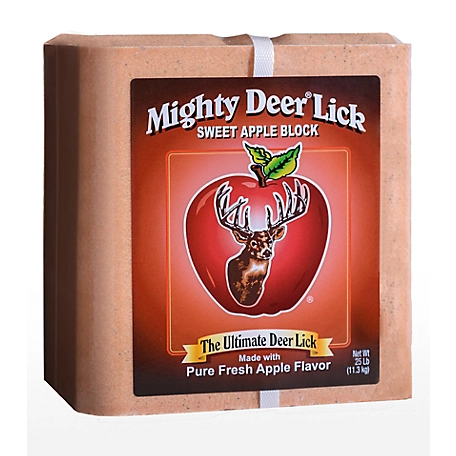 Mighty Deer Lick 25 lb. Sweet Apple Block Deer Attractant