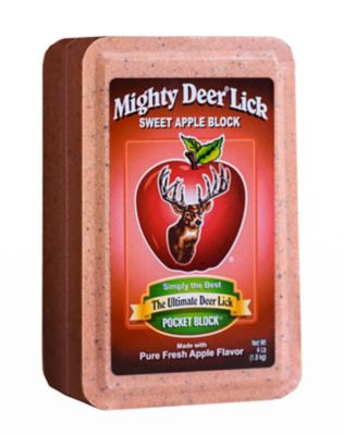 Mighty Deer Lick 4 lb. Sweet Apple Pocket Block Deer Attractant