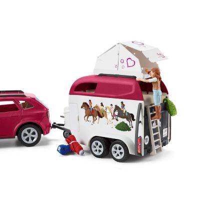 Image showing  Horse Adventures Playset with Car and Trailer