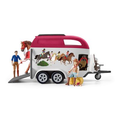 Image showing  Horse Adventures Playset with Car and Trailer